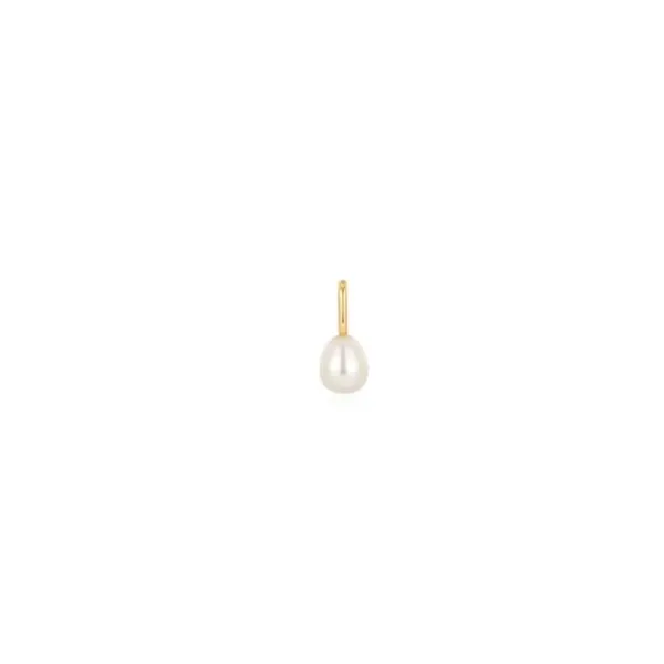 SS/YGP Pearl Drop Charm Erickson Jewelers Iron Mountain, MI