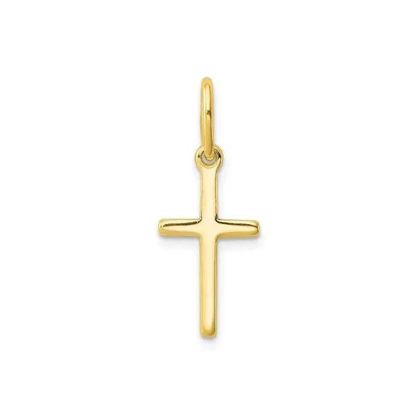 Gold Plated Silver Cross Charm Erickson Jewelers Iron Mountain, MI