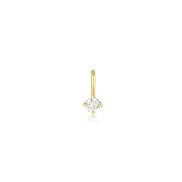 Sterling Silver Sparkle CZ Charm Erickson Jewelers Iron Mountain, MI