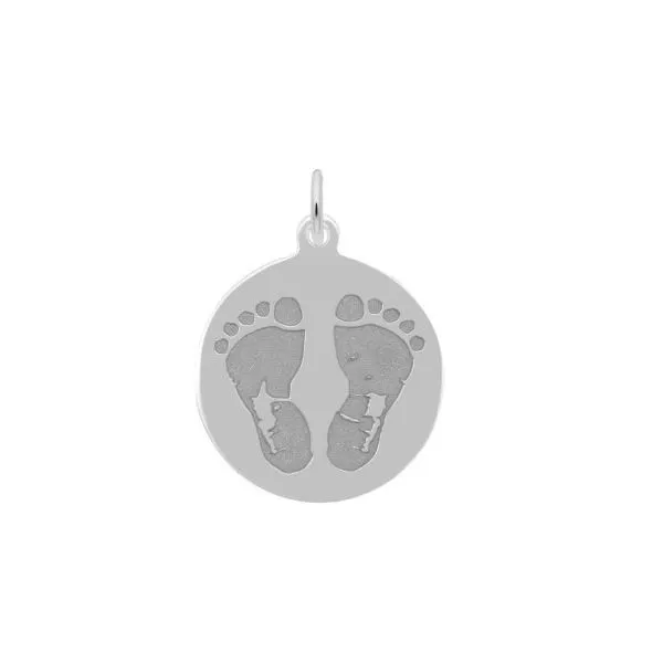 Silver Baby Feet Charm Erickson Jewelers Iron Mountain, MI