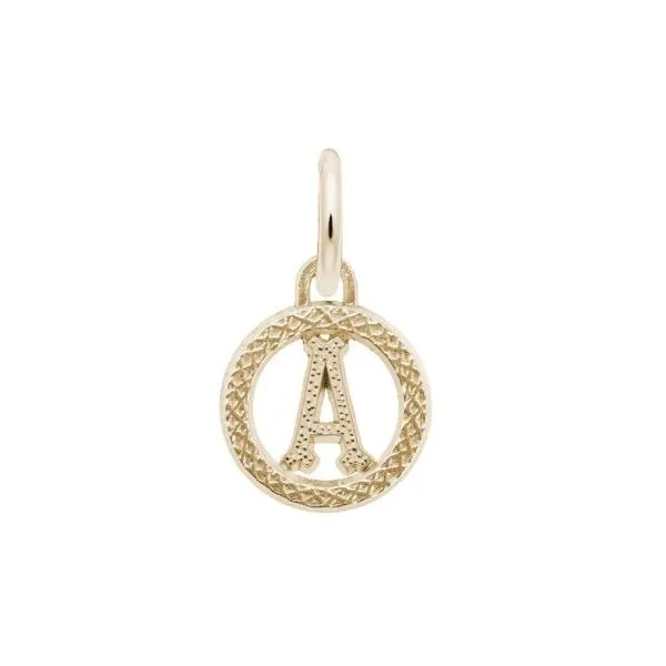 Silver "A" Charm Erickson Jewelers Iron Mountain, MI