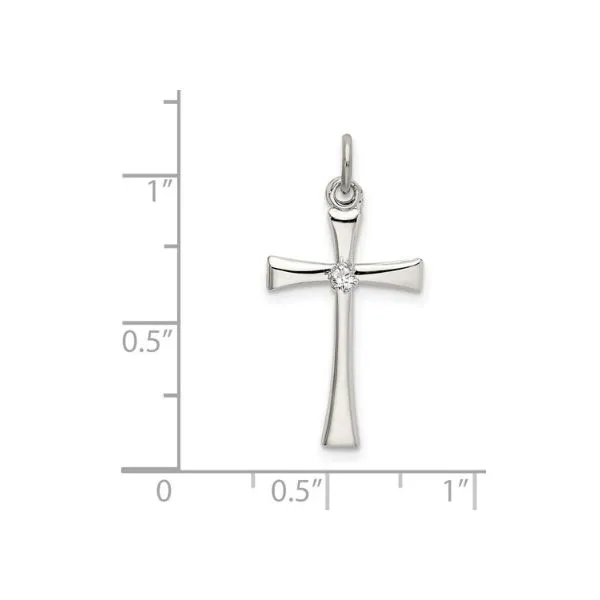 Sterling Silver Cross Charm Erickson Jewelers Iron Mountain, MI