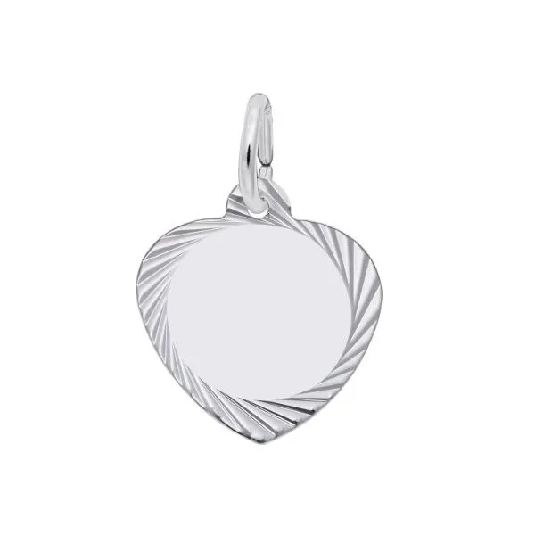 SILVER HEART CHARM Erickson Jewelers Iron Mountain, MI