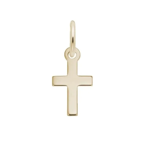 Sterling Silver Petite Basic Cross Charm Erickson Jewelers Iron Mountain, MI