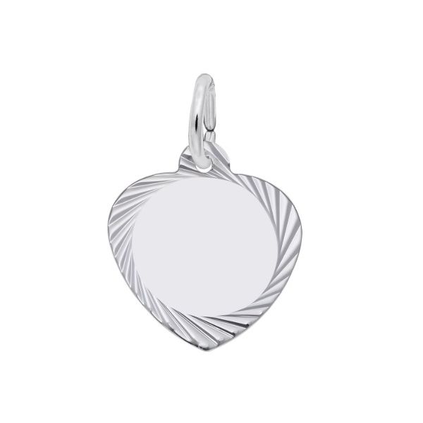 Silver Heart Charm Erickson Jewelers Iron Mountain, MI
