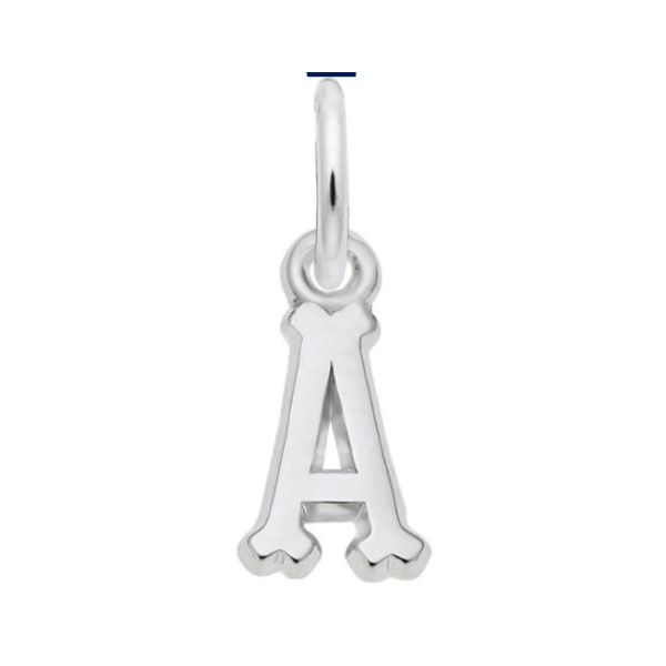 Sterling Silver Initial A Charm Erickson Jewelers Iron Mountain, MI