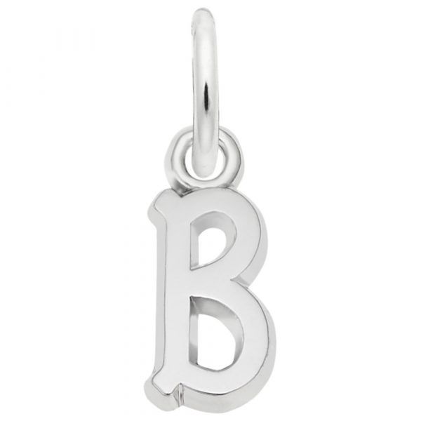 Sterling Silver Small 'B' Charm Erickson Jewelers Iron Mountain, MI