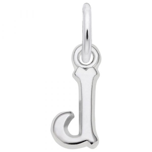 Sterling Silver Initial J Charm Erickson Jewelers Iron Mountain, MI