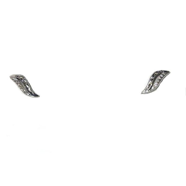 STERLING SILVER DIAMOND EARRINGS Erickson Jewelers Iron Mountain, MI