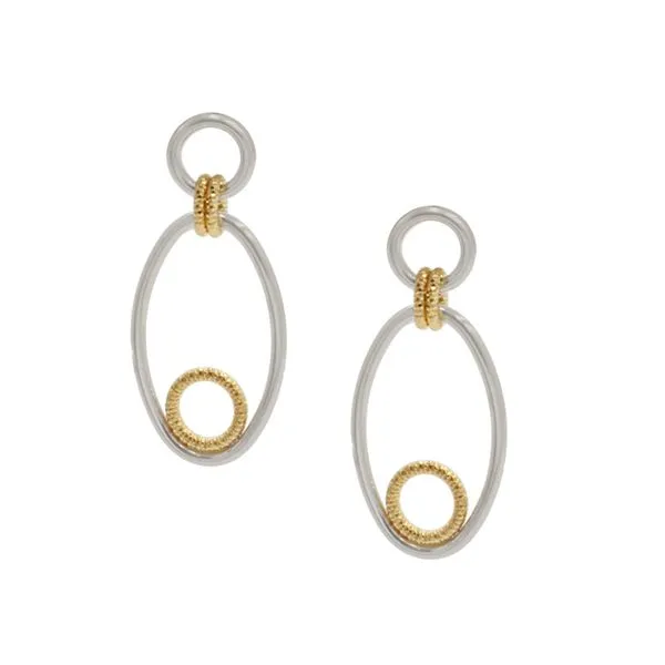 Sterling Silver Gold Plated Lily Earrings Erickson Jewelers Iron Mountain, MI