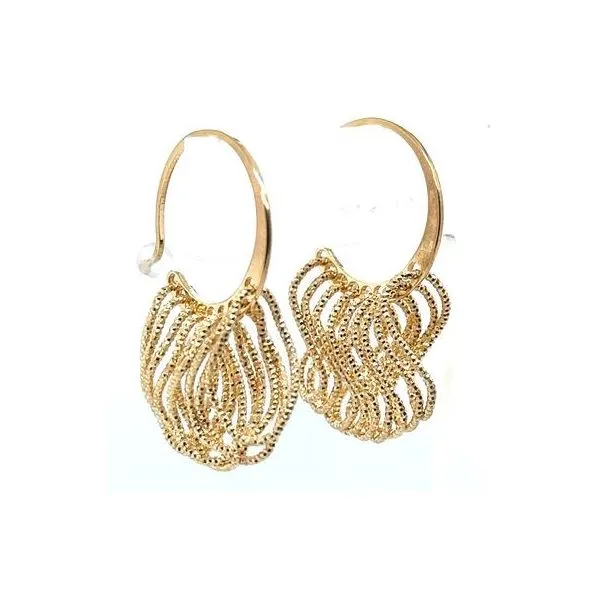 Sterling Silver Roller Coaster Dangle Earrings Erickson Jewelers Iron Mountain, MI