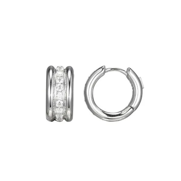 Sterling Silver Huggie Hoop Earrings Erickson Jewelers Iron Mountain, MI