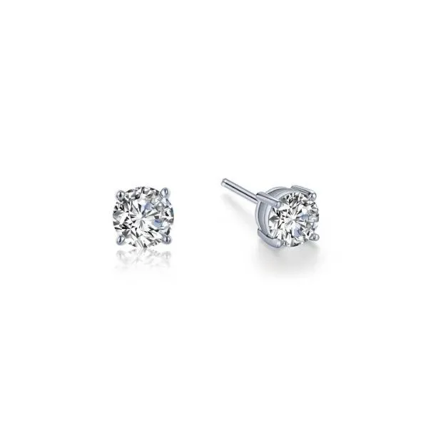 Sterling Silver Cubic Zirconia Stud Earrings Erickson Jewelers Iron Mountain, MI