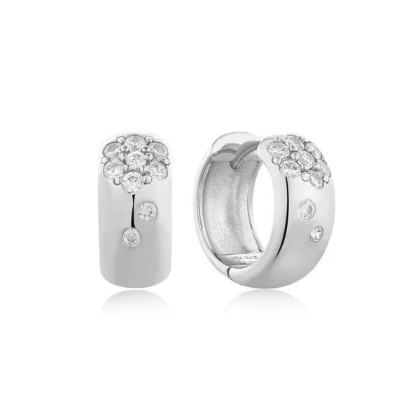 Ania Haie Sterling Silver Huggie Hoop Earrings Erickson Jewelers Iron Mountain, MI