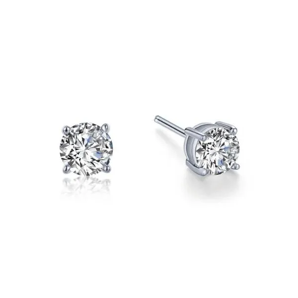 Sterling Silver Cubic Zirconia Stud Earrings Erickson Jewelers Iron Mountain, MI