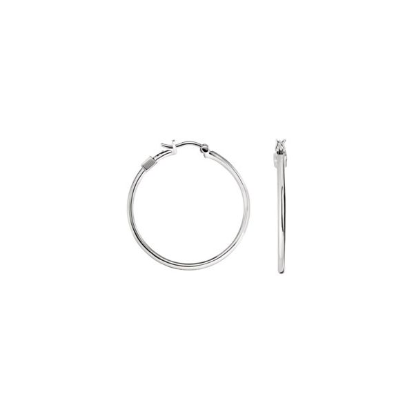 Silver Hoop Earrings Erickson Jewelers Iron Mountain, MI
