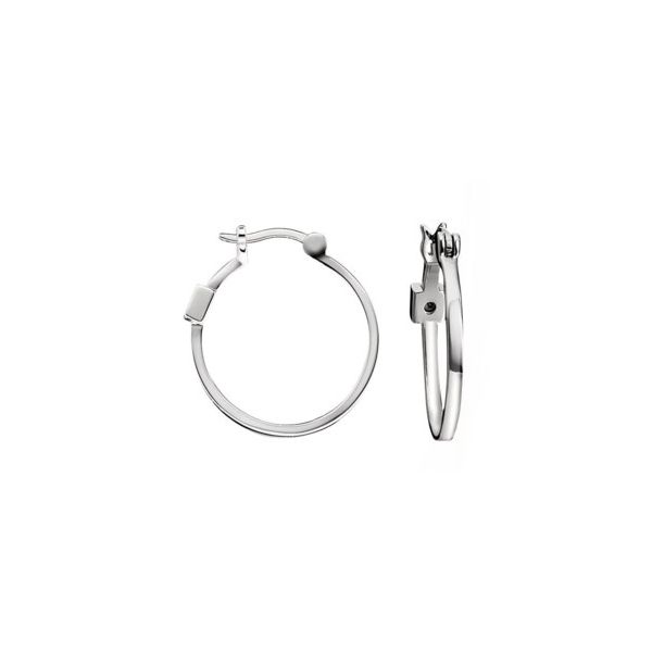 Silver Hoop Earrings Erickson Jewelers Iron Mountain, MI