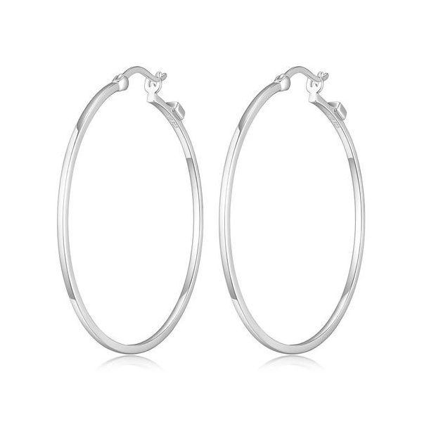 Sterling Silver Hoop Earrings Erickson Jewelers Iron Mountain, MI