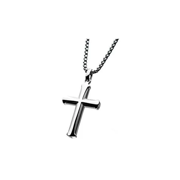 MEN'S CROSS AND CHAIN Erickson Jewelers Iron Mountain, MI