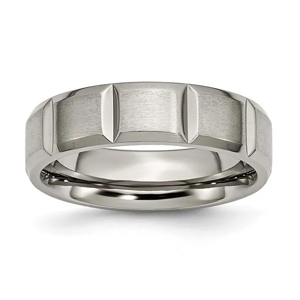 Notched 6mm Grooved Ring Erickson Jewelers Iron Mountain, MI