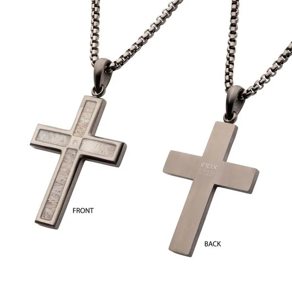 Stainless Steel Cross Necklace Erickson Jewelers Iron Mountain, MI