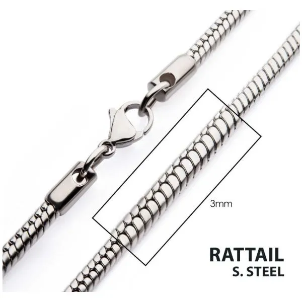 Stainless Rattail Chain Erickson Jewelers Iron Mountain, MI