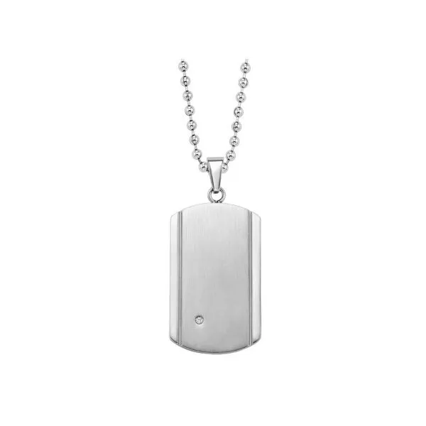 STAINLESS DOG TAG NECKLACE Erickson Jewelers Iron Mountain, MI