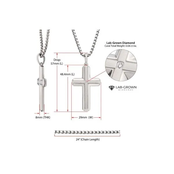 STAINLESS NECKLACE Image 2 Erickson Jewelers Iron Mountain, MI