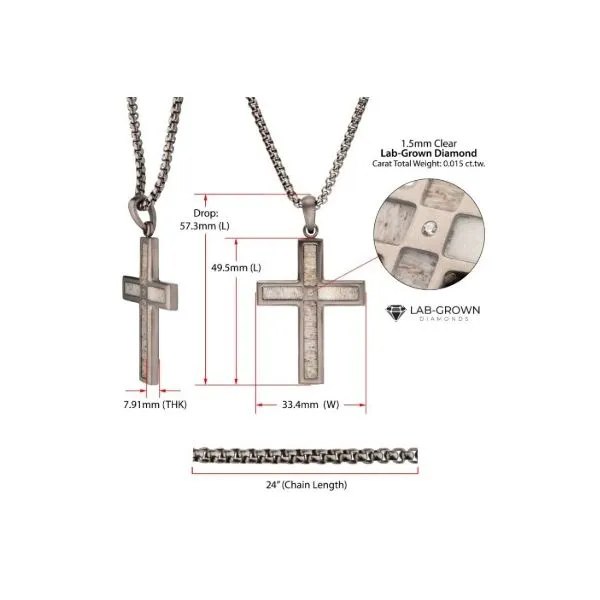 STAINLESS NECKLACE Image 2 Erickson Jewelers Iron Mountain, MI