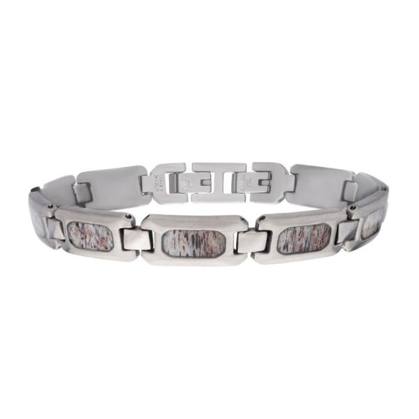 Stainless Steel Deer Antler Link Bracelet Erickson Jewelers Iron Mountain, MI