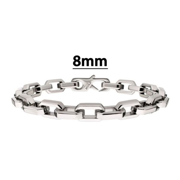 Polished Stainless Steel Bracelet Erickson Jewelers Iron Mountain, MI