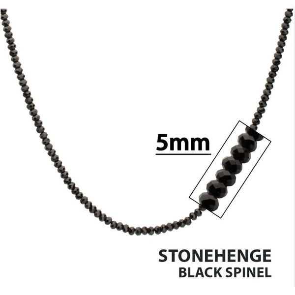 Black Spinel Beaded Necklace Erickson Jewelers Iron Mountain, MI