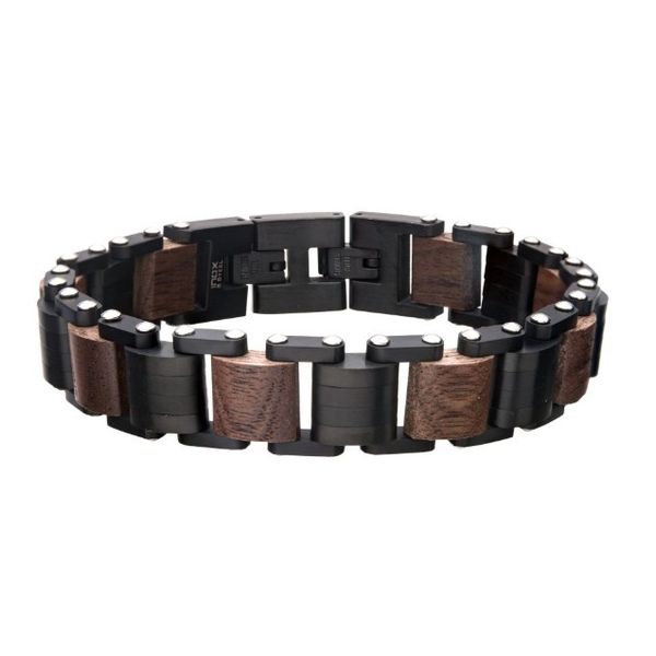 Stainless Steel Walnut Link Bracelet Erickson Jewelers Iron Mountain, MI