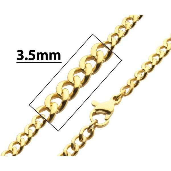 18Kt Gold IP Titanium Chain Necklace Erickson Jewelers Iron Mountain, MI