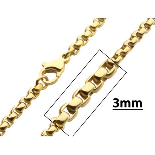 18Kt Gold Titanium Box Chain Necklace Erickson Jewelers Iron Mountain, MI