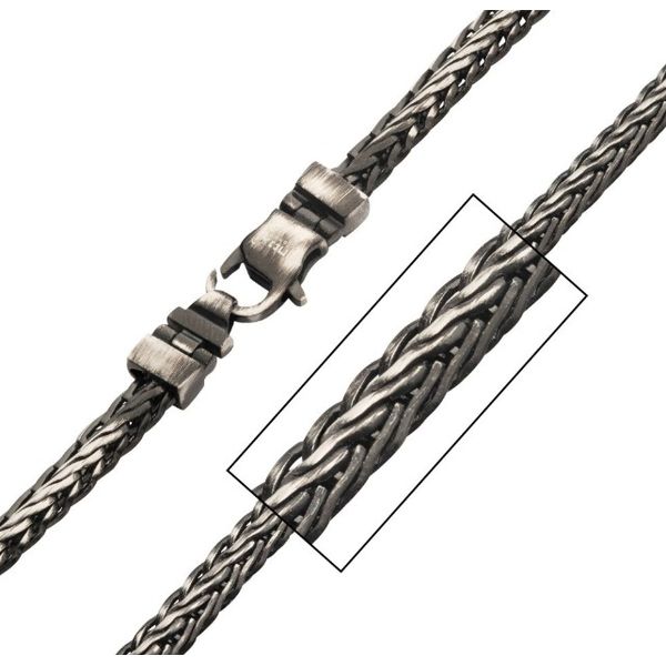 Stainless Antiqued Black IP Chain Necklace Erickson Jewelers Iron Mountain, MI