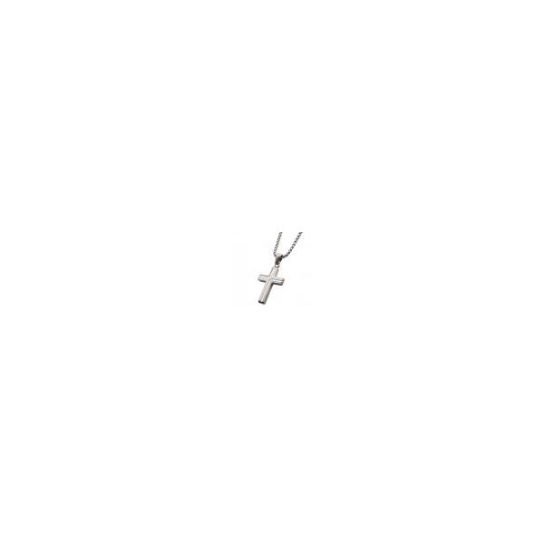 Men's Steel Cross Pendant Image 2 Erickson Jewelers Iron Mountain, MI