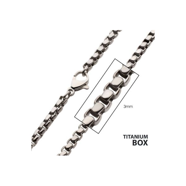 Titanium 3mm Rounded Box Chain Erickson Jewelers Iron Mountain, MI