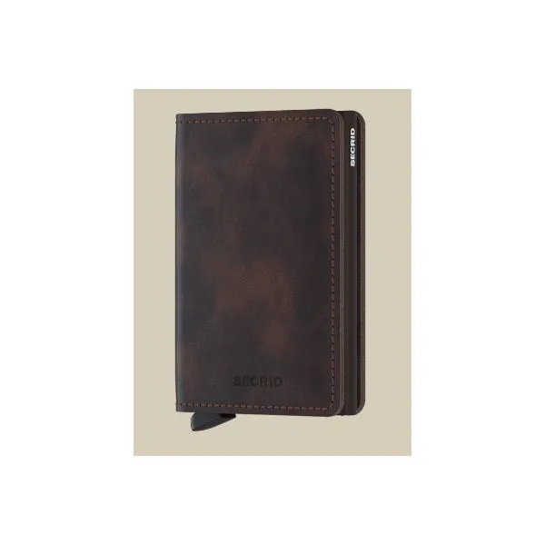 SLIM WALLET VINTAGE CHOCOLATE Erickson Jewelers Iron Mountain, MI