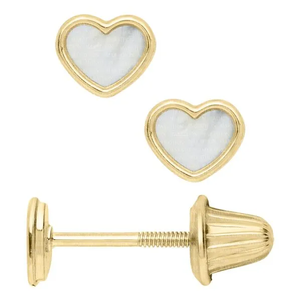 GOLD MOTHER OF PEARL EARRINGS Erickson Jewelers Iron Mountain, MI