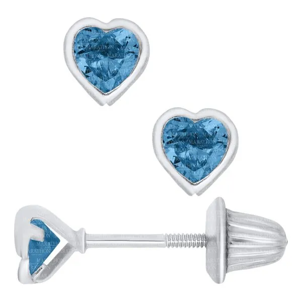 BLUE HEART EARRINGS Erickson Jewelers Iron Mountain, MI
