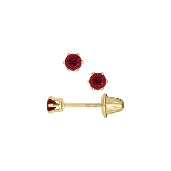 14Kt Yellow Ruby Stud Earrings Erickson Jewelers Iron Mountain, MI
