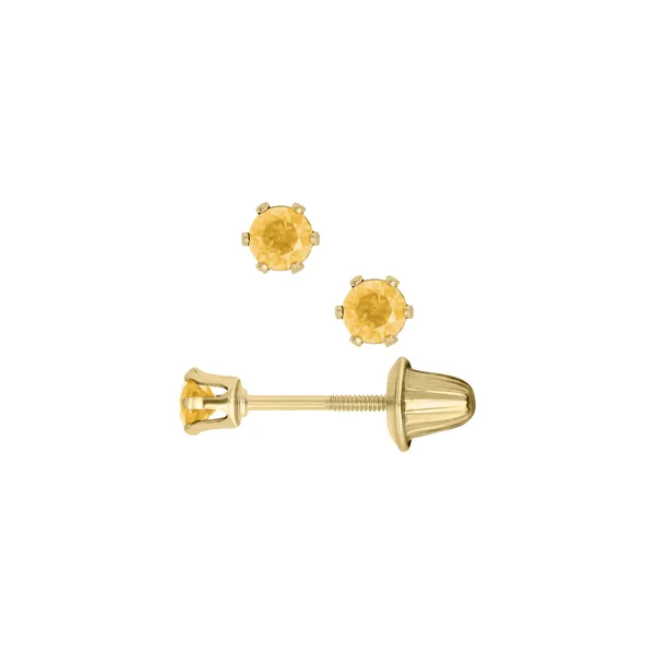 Citrine Stud Earrings Erickson Jewelers Iron Mountain, MI