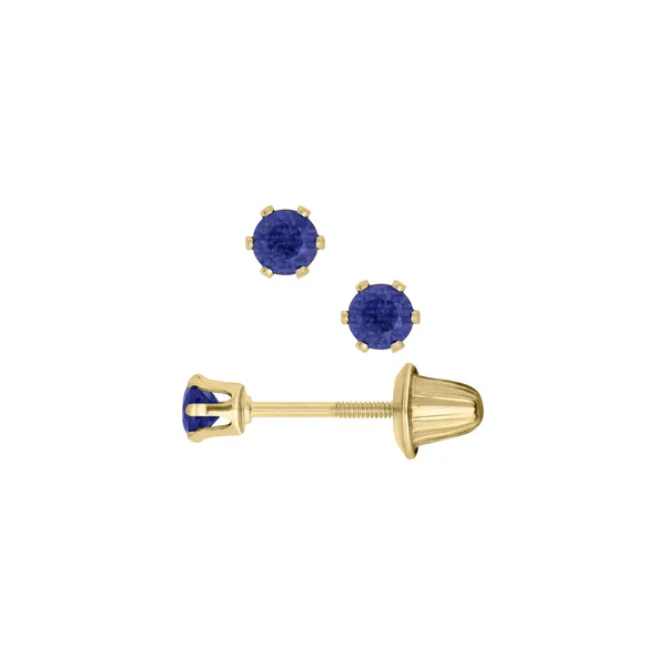 14Kt Yellow Sapphire Stud Earrings Erickson Jewelers Iron Mountain, MI