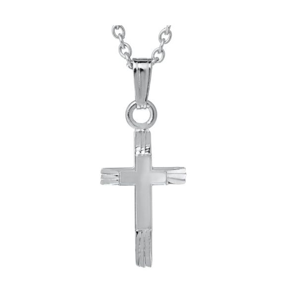 Silver Cross Necklace Erickson Jewelers Iron Mountain, MI