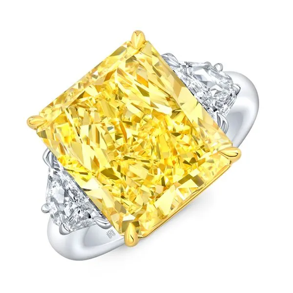 Three Stone Yellow Diamond Ring Joe Escobar Diamonds Campbell, CA
