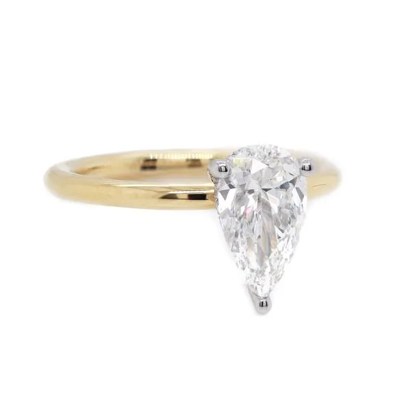 Pear Shape Diamond Solitaire Ring Joe Escobar Diamonds Campbell, CA