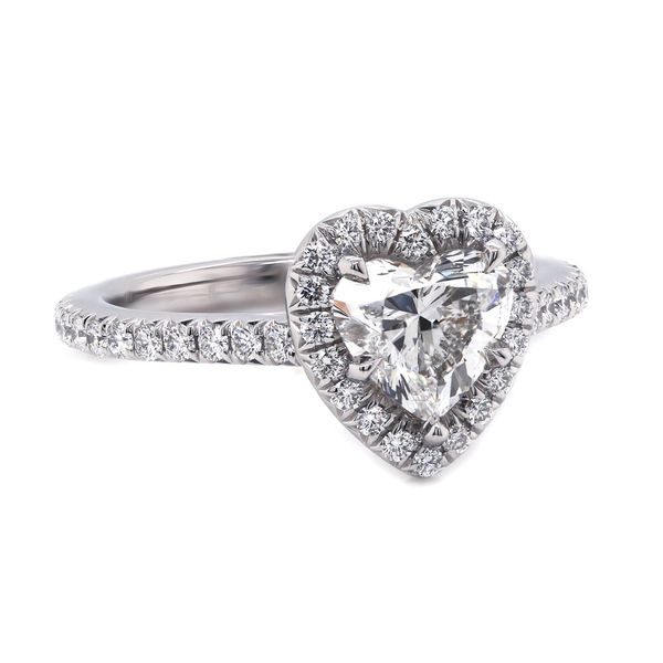 Heart Diamond Halo Engagement Ring Joe Escobar Diamonds Campbell, CA