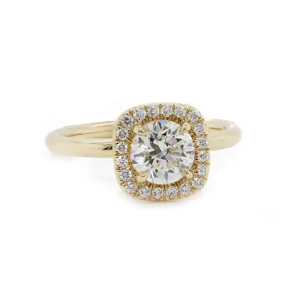 Diamond Halo Engagement Ring Joe Escobar Diamonds Campbell, CA