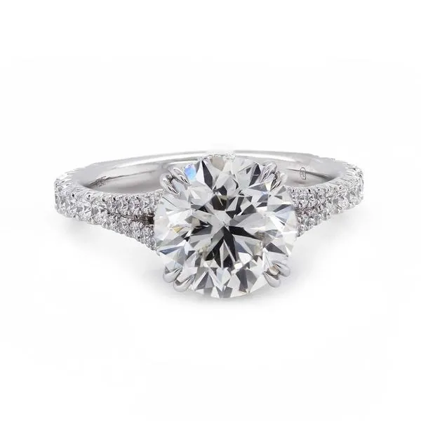 Round Diamond Split Shank Engagement Ring Joe Escobar Diamonds Campbell, CA